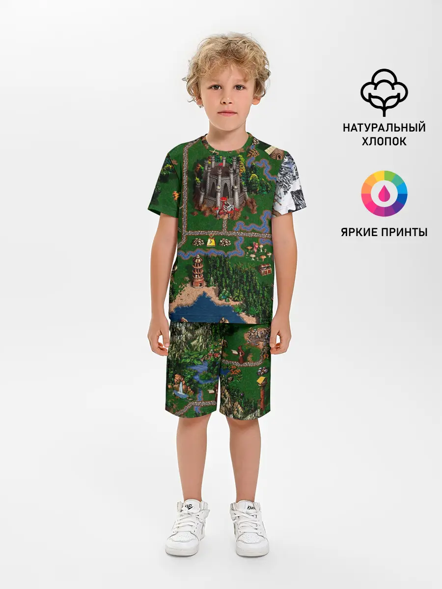 Детская пижама с шортами / Карта