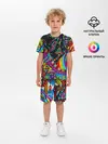 Детская пижама с шортами / психоделика