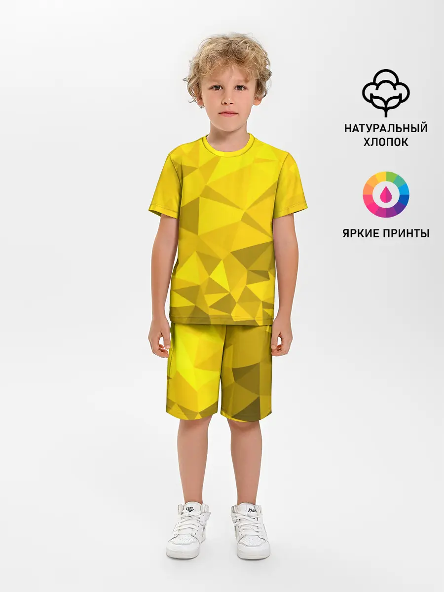Детская пижама с шортами / YELLOW ABSTRACT