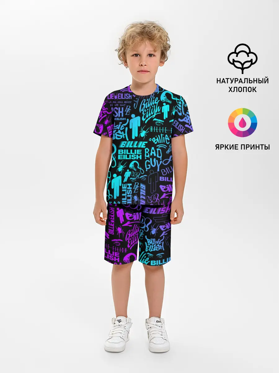 Детская пижама с шортами / BILLIE EILISH | БИЛЛИ АЙЛИШ