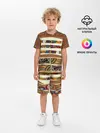 Детская пижама с шортами / Африканская мозаика