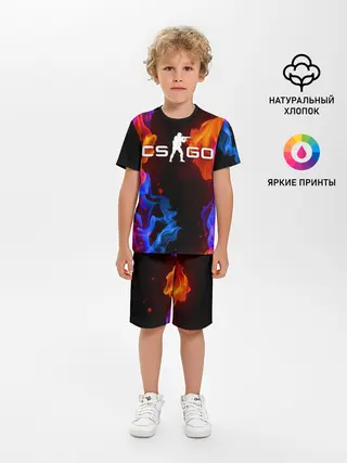 Детская пижама с шортами / CS:GO FIRE