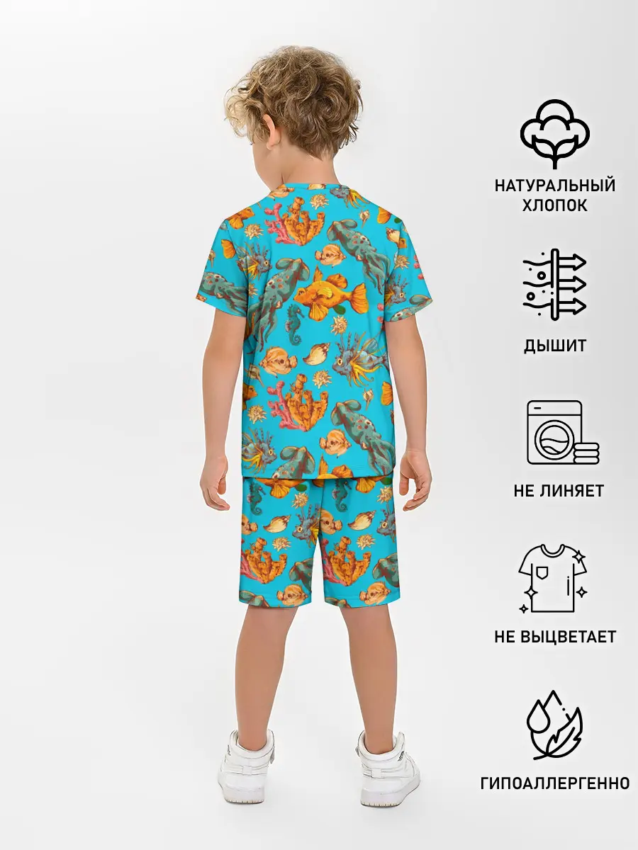 Детская пижама с шортами / Подводный мир