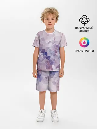 Детская пижама с шортами / Узор Мозаика