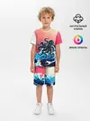 Детская пижама с шортами / Кракен в Море | Градиент
