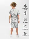 Детская пижама с шортами / Мрамор