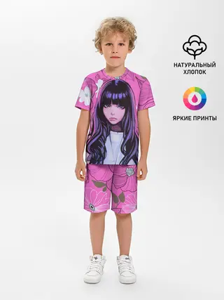 Детская пижама с шортами / Аниме Цветочная Тян