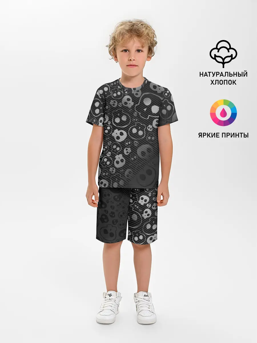 Детская пижама с шортами / ART SKULL