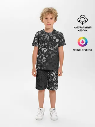 Детская пижама с шортами / ART SKULL