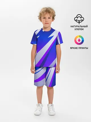 Детская пижама с шортами / SPORT STYLE BLUE