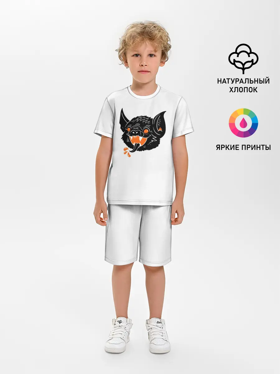 Детская пижама с шортами / Черная Летучая Мышь