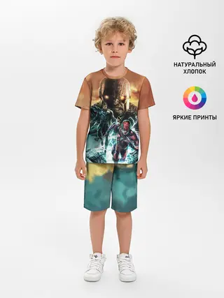 Детская пижама с шортами / The Flash, Superman V Darkseid