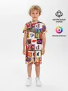 Детская пижама с шортами / Английские буквы # 2