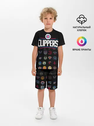 Детская пижама с шортами / Los Angeles Clippers