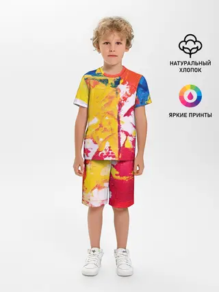 Детская пижама с шортами / Красочное счастье