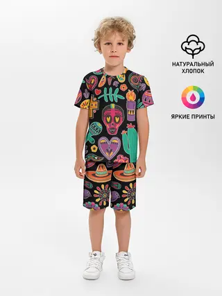 Детская пижама с шортами / Весёлый Хэллоуин