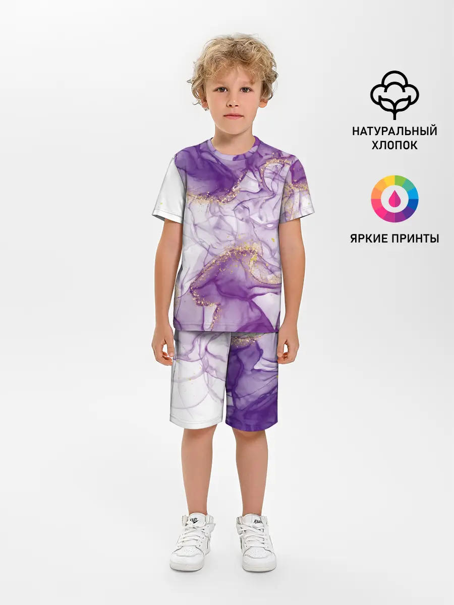 Детская пижама с шортами / Краски