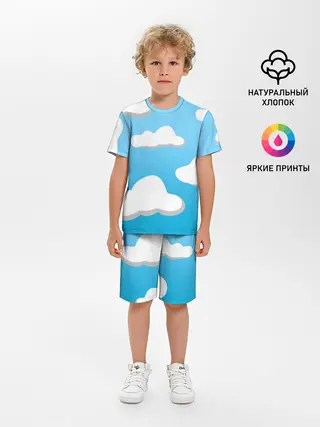 Детская пижама с шортами / Небо
