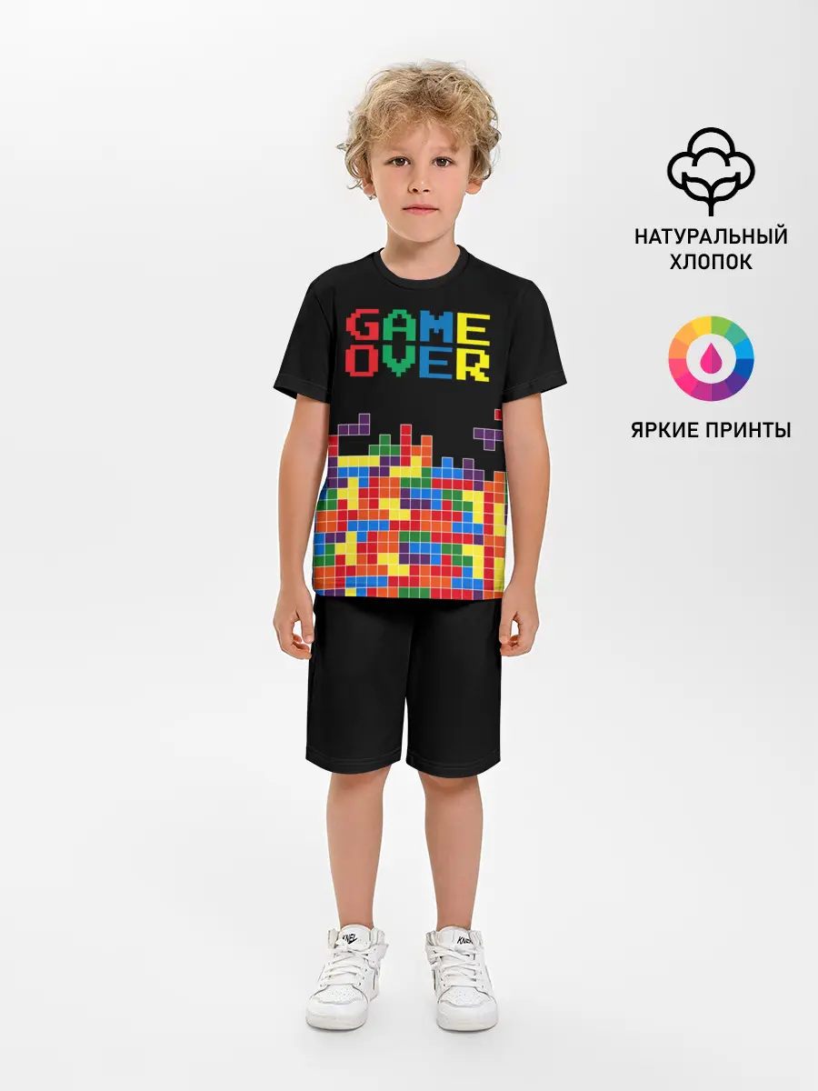 Детская пижама с шортами / ТЕТРИС