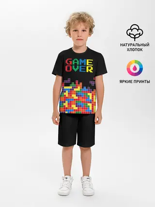 Детская пижама с шортами / ТЕТРИС