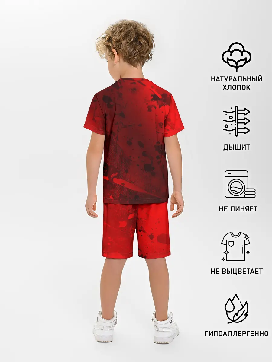 Детская пижама с шортами / USSR - Серп и Молот - Краска