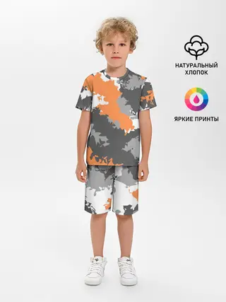 Детская пижама с шортами / Камуфляж