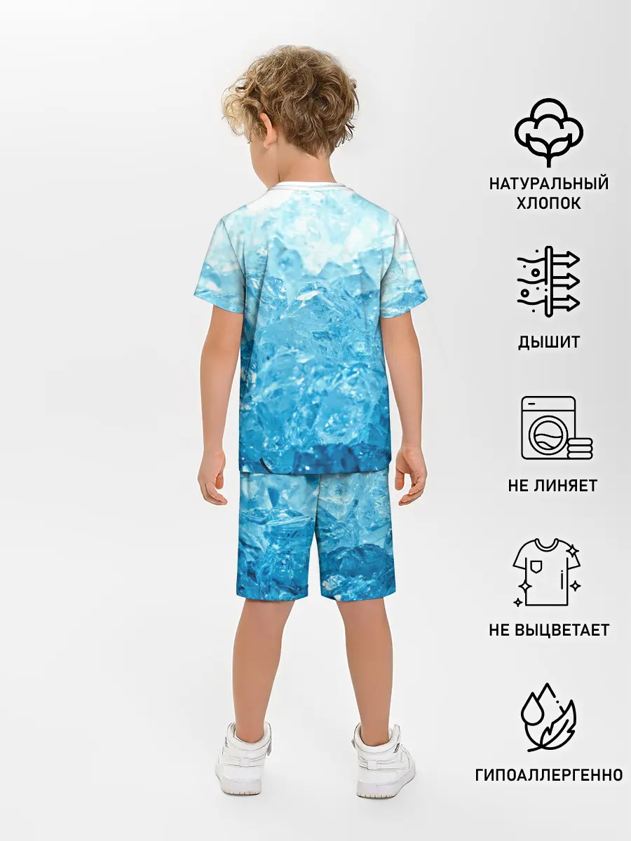 Детская пижама с шортами / Лёд