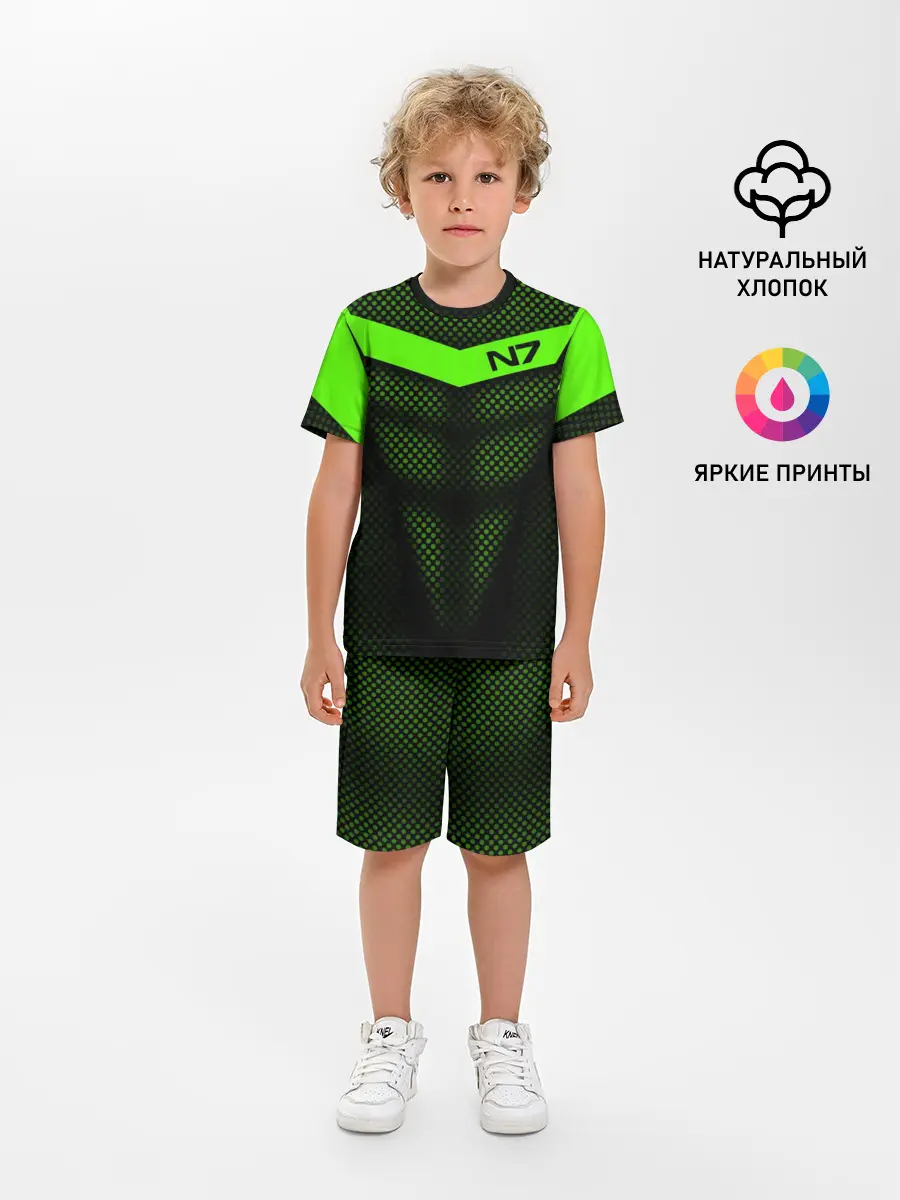 Детская пижама с шортами / Mass Effect N7