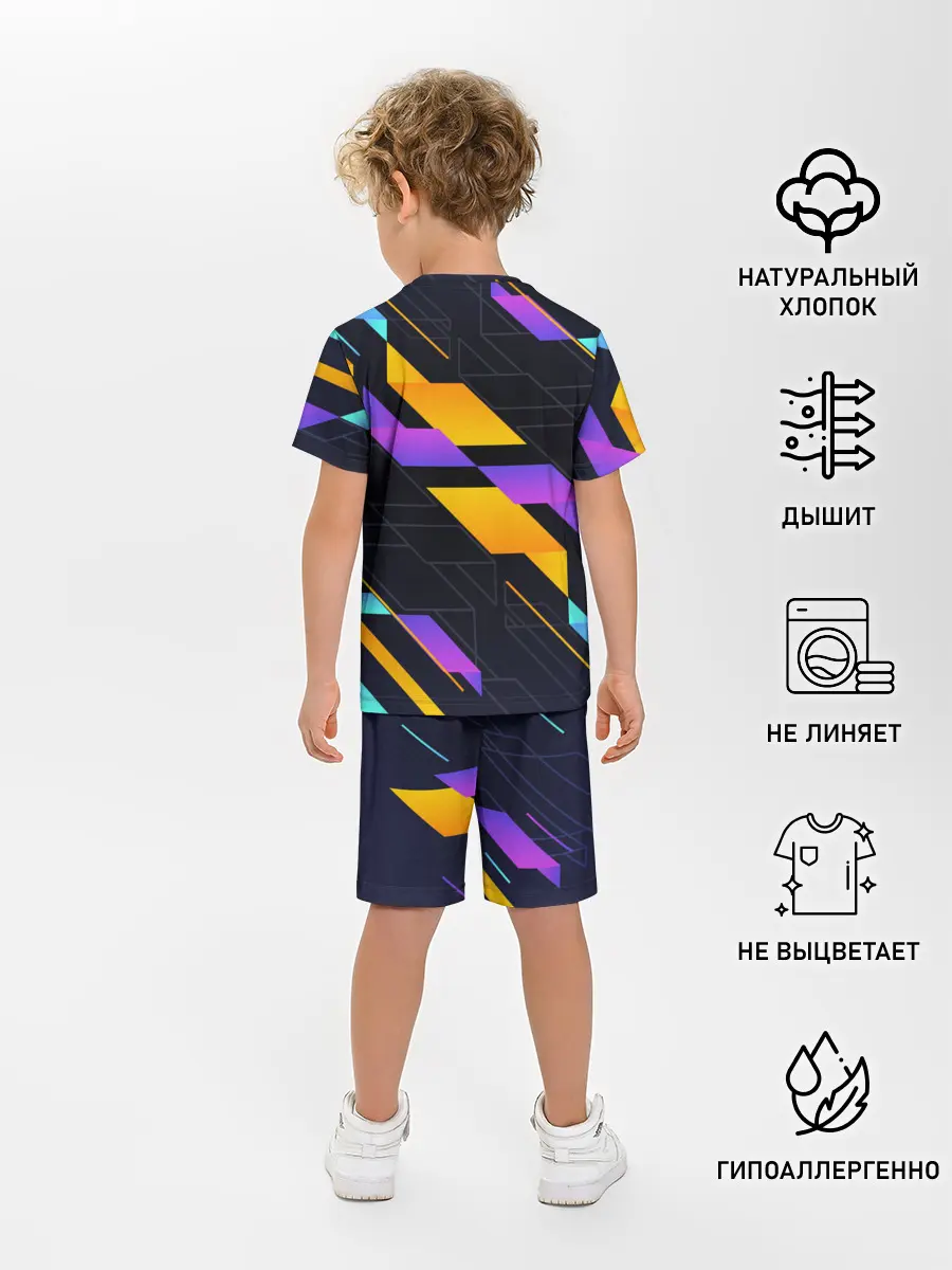 Детская пижама с шортами / Modern Geometry