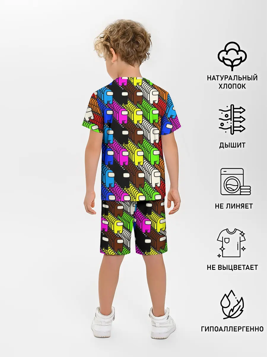 Детская пижама с шортами / AMONG US