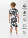 Детская пижама с шортами / Автомобильные войска камуфляж