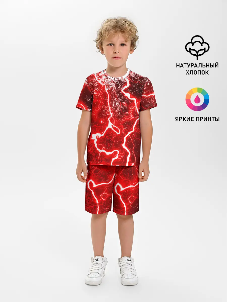 Детская пижама с шортами / БРЫЗГИ КРАСОК