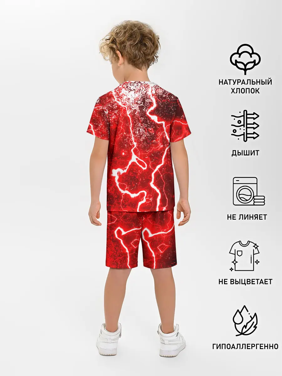 Детская пижама с шортами / БРЫЗГИ КРАСОК