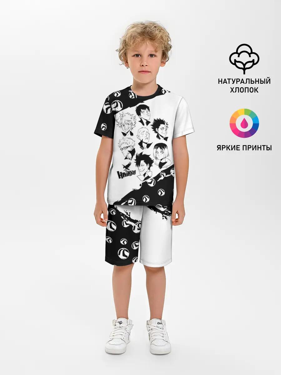 Детская пижама с шортами / ВОЛЕЙБОЛ!! семь персонажей