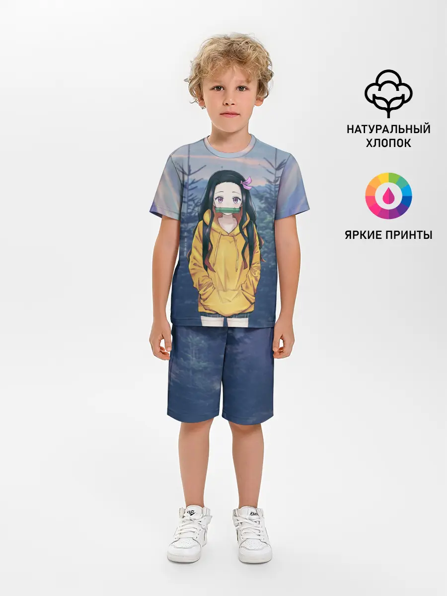 Детская пижама с шортами / Незуко