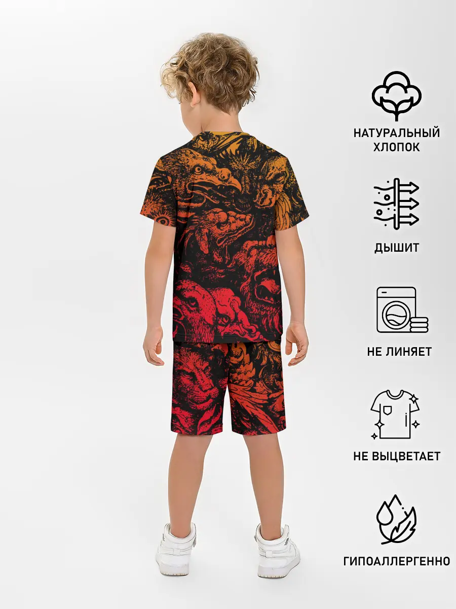 Детская пижама с шортами / Grotesque animals