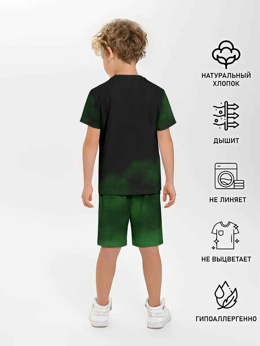 Детская пижама с шортами / Огненный Ророноа Зоро | One Piece