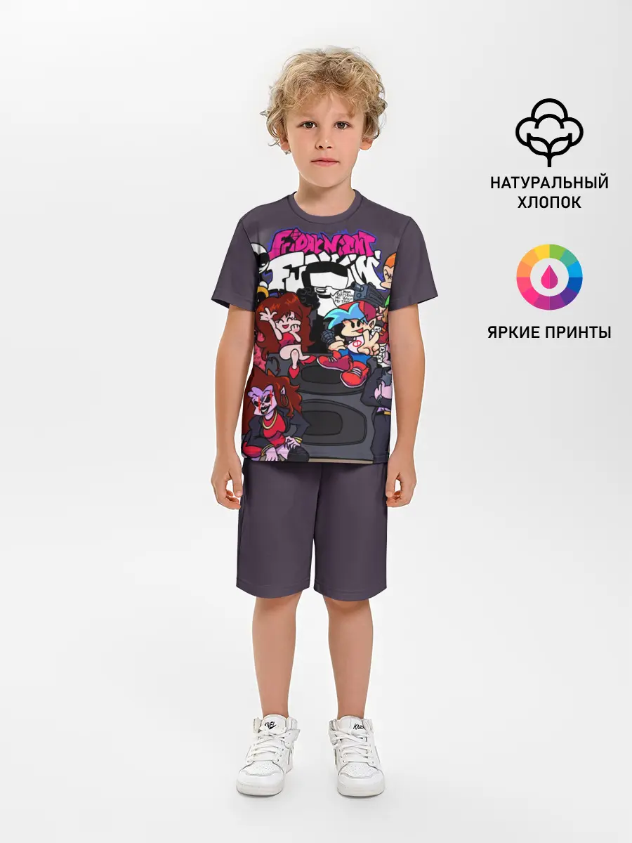 Детская пижама с шортами / Friday Night Funkin персонажи
