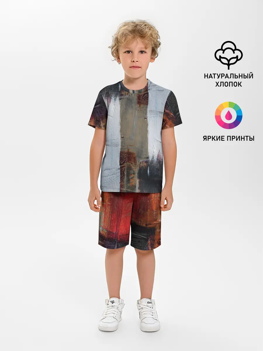 Детская пижама с шортами / Абстракция Красок