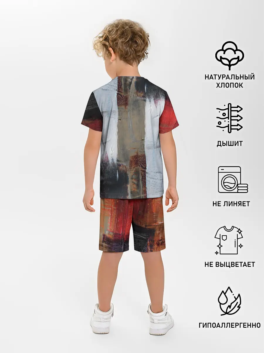 Детская пижама с шортами / Абстракция Красок