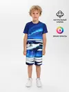 Детская пижама с шортами / Мальчик и Хаски