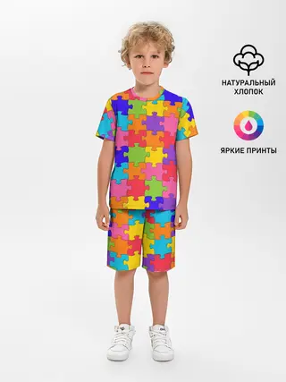 Детская пижама с шортами / Пазлы