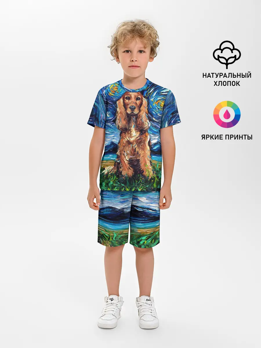 Детская пижама с шортами / Кокер-спаниель