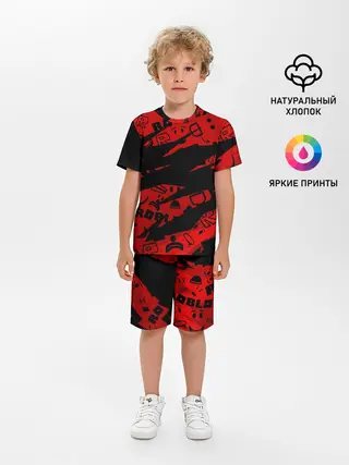 Детская пижама с шортами / Roblox