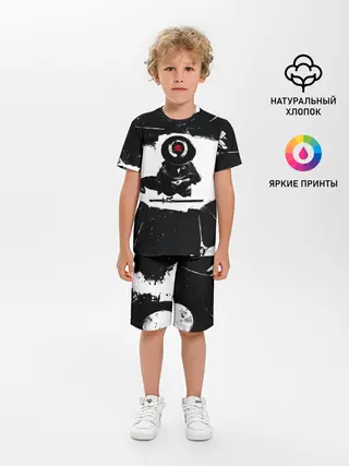 Детская пижама с шортами / Ghost of Tsushim | Призрак Цусимы