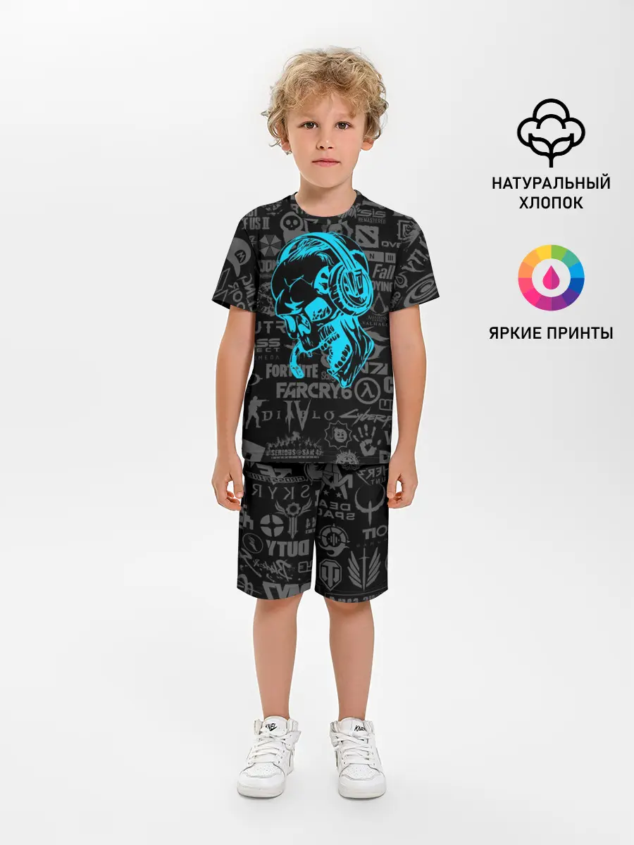 Детская пижама с шортами / Геймер | Все Игры