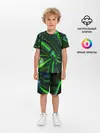 Детская пижама с шортами / DIGITAL NEON GREEN
