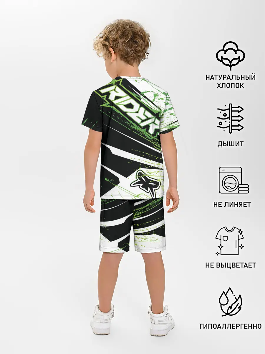 Детская пижама с шортами / Форма для мотокросса FOX
