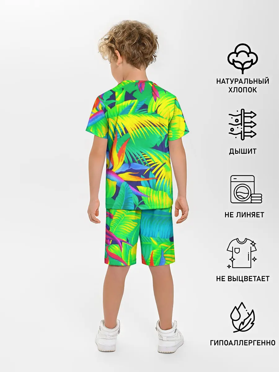 Детская пижама с шортами / ТРОПИКИ