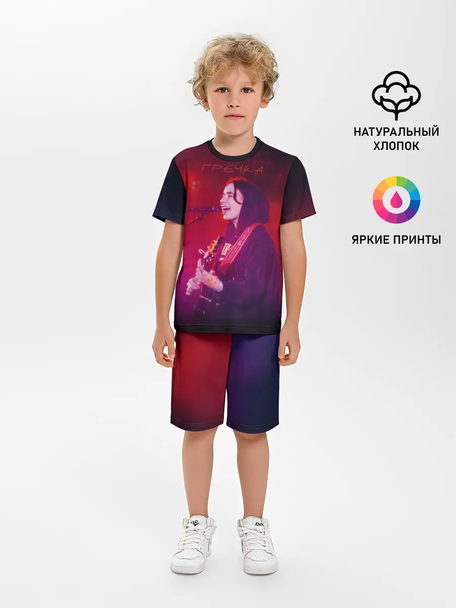 Детская пижама с шортами / Гречка